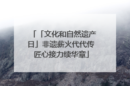 「文化和自然遗产日」非遗薪火代代传 匠心接力续华章