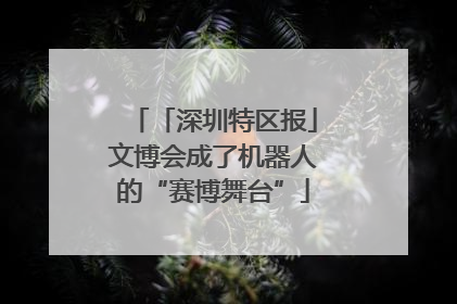 「深圳特区报」文博会成了机器人的“赛博舞台”