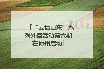 “云话山东”系列外宣活动第六期在德州启动
