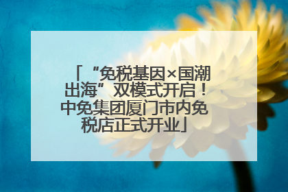 “免税基因×国潮出海”双模式开启！中免集团厦门市内免税店正式开业