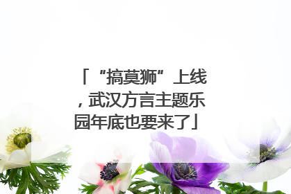 “搞莫狮”上线，武汉方言主题乐园年底也要来了