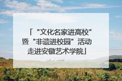 “文化名家进高校”暨“非遗进校园”活动走进安徽艺术学院