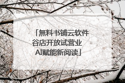 無料书铺云软件谷店开放试营业 AI赋能新阅读