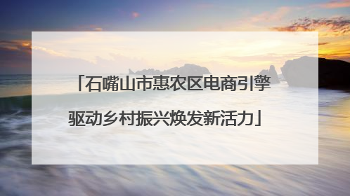 石嘴山市惠农区电商引擎驱动乡村振兴焕发新活力