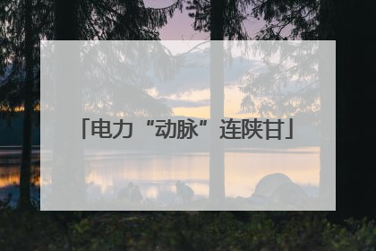 电力“动脉”连陕甘