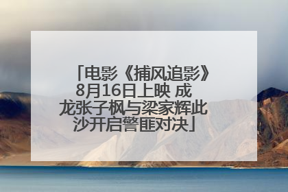 电影《捕风追影》8月16日上映 成龙张子枫与梁家辉此沙开启警匪对决
