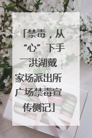 禁毒，从“心”下手――洪湖戴家场派出所广场禁毒宣传侧记
