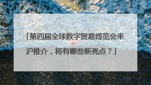 第四届全球数字贸易博览会来沪推介，将有哪些新亮点？