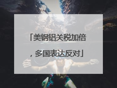 美钢铝关税加倍，多国表达反对