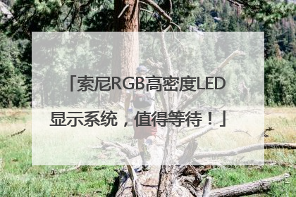 索尼RGB高密度LED显示系统，值得等待！