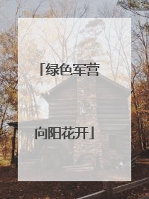 绿色军营 向阳花开