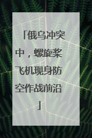 俄乌冲突中，螺旋桨飞机现身防空作战前沿