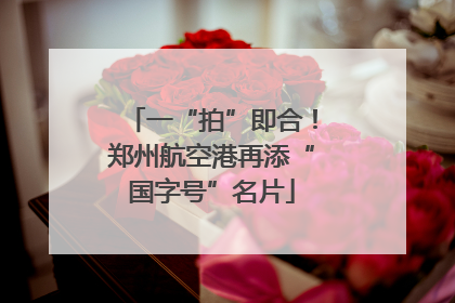 一“拍”即合！郑州航空港再添“国字号”名片