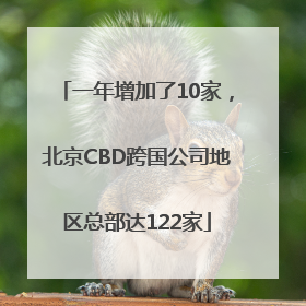 一年增加了10家，北京CBD跨国公司地区总部达122家