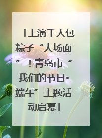 上演千人包粽子“大场面”！青岛市“我们的节日•端午”主题活动启幕