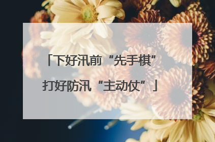 下好汛前“先手棋” 打好防汛“主动仗”