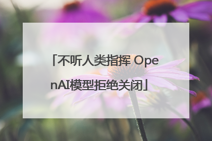 不听人类指挥 OpenAI模型拒绝关闭