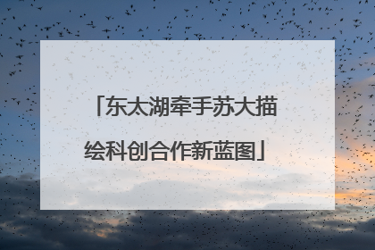 东太湖牵手苏大描绘科创合作新蓝图