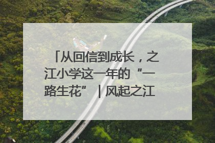 从回信到成长，之江小学这一年的“一路生花”｜风起之江 扶摇直上