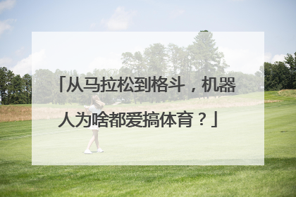 从马拉松到格斗，机器人为啥都爱搞体育？