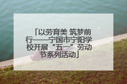 以劳育美 筑梦前行——宁国市宁阳学校开展“五一”劳动节系列活动