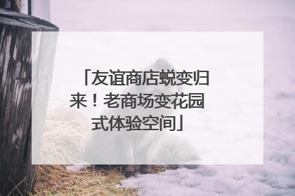 友谊商店蜕变归来！老商场变花园式体验空间