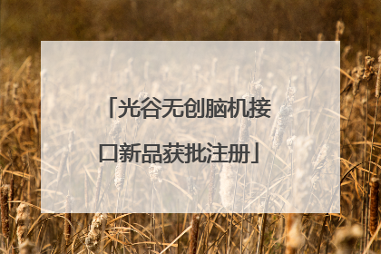 光谷无创脑机接口新品获批注册