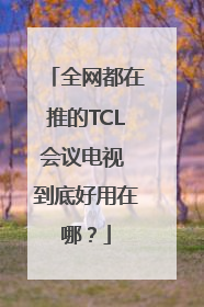 全网都在推的TCL会议电视 到底好用在哪？