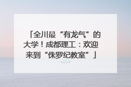 全川最“有龙气”的大学！成都理工：欢迎来到“侏罗纪教室”
