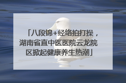 八段锦+经络拍打操，湖南省直中医医院云龙院区掀起健康养生热潮