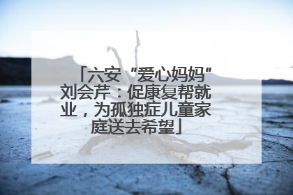 六安“爱心妈妈”刘会芹：促康复帮就业，为孤独症儿童家庭送去希望