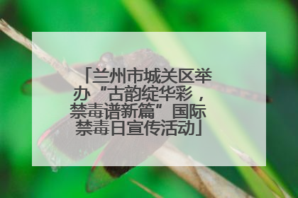 兰州市城关区举办“古韵绽华彩，禁毒谱新篇”国际禁毒日宣传活动