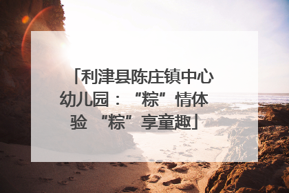 利津县陈庄镇中心幼儿园：“粽”情体验 “粽”享童趣