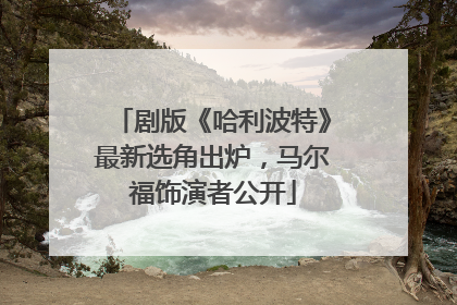 剧版《哈利波特》最新选角出炉，马尔福饰演者公开