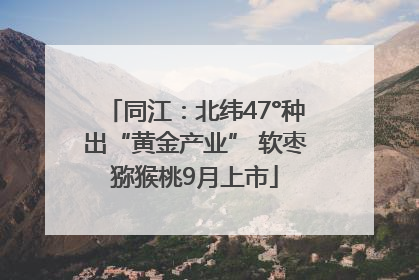 同江：北纬47°种出“黄金产业” 软枣猕猴桃9月上市