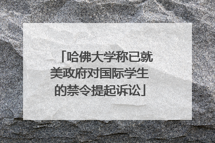 哈佛大学称已就美政府对国际学生的禁令提起诉讼