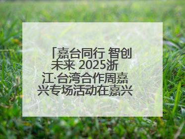 嘉台同行 智创未来 2025浙江·台湾合作周嘉兴专场活动在嘉兴经开区启幕