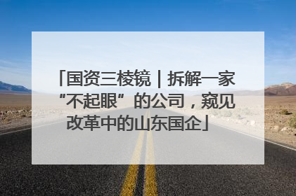 国资三棱镜｜拆解一家“不起眼”的公司，窥见改革中的山东国企