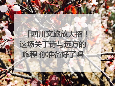 四川文旅放大招！这场关于诗与远方的旅程 你准备好了吗？｜新闻发布最前线·深一度