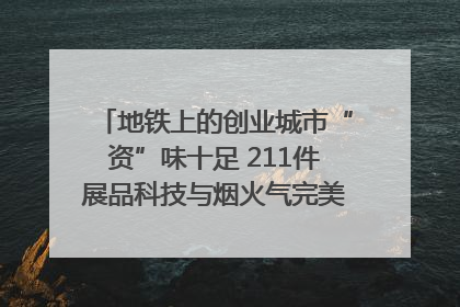 地铁上的创业城市“资”味十足 211件展品科技与烟火气完美融合｜西博视界