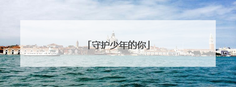 守护少年的你