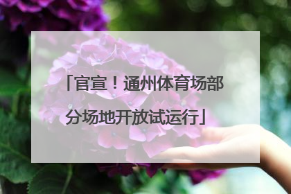 官宣！通州体育场部分场地开放试运行