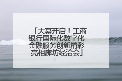 大幕开启！工商银行国际化数字化金融服务创新精彩亮相廊坊经洽会