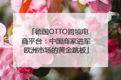 德国OTTO跨境电商平台：中国商家进军欧洲市场的黄金跳板