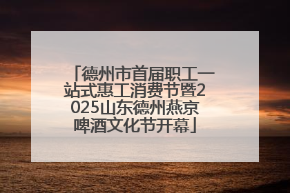 德州市首届职工一站式惠工消费节暨2025山东德州燕京啤酒文化节开幕