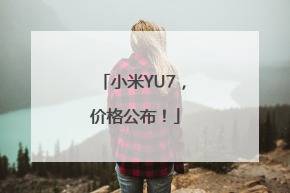 小米YU7，价格公布！