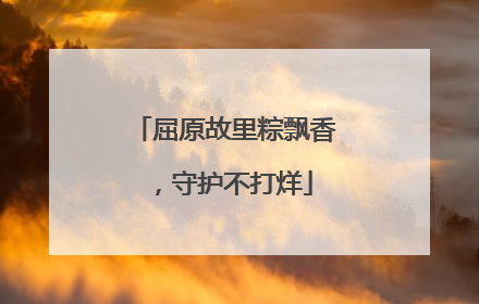 屈原故里粽飘香，守护不打烊
