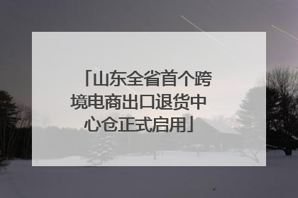 山东全省首个跨境电商出口退货中心仓正式启用