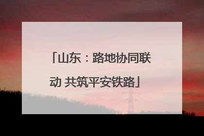 山东：路地协同联动 共筑平安铁路