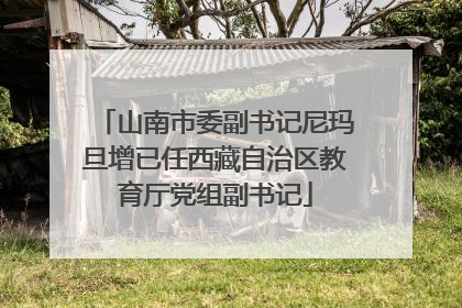 山南市委副书记尼玛旦增已任西藏自治区教育厅党组副书记